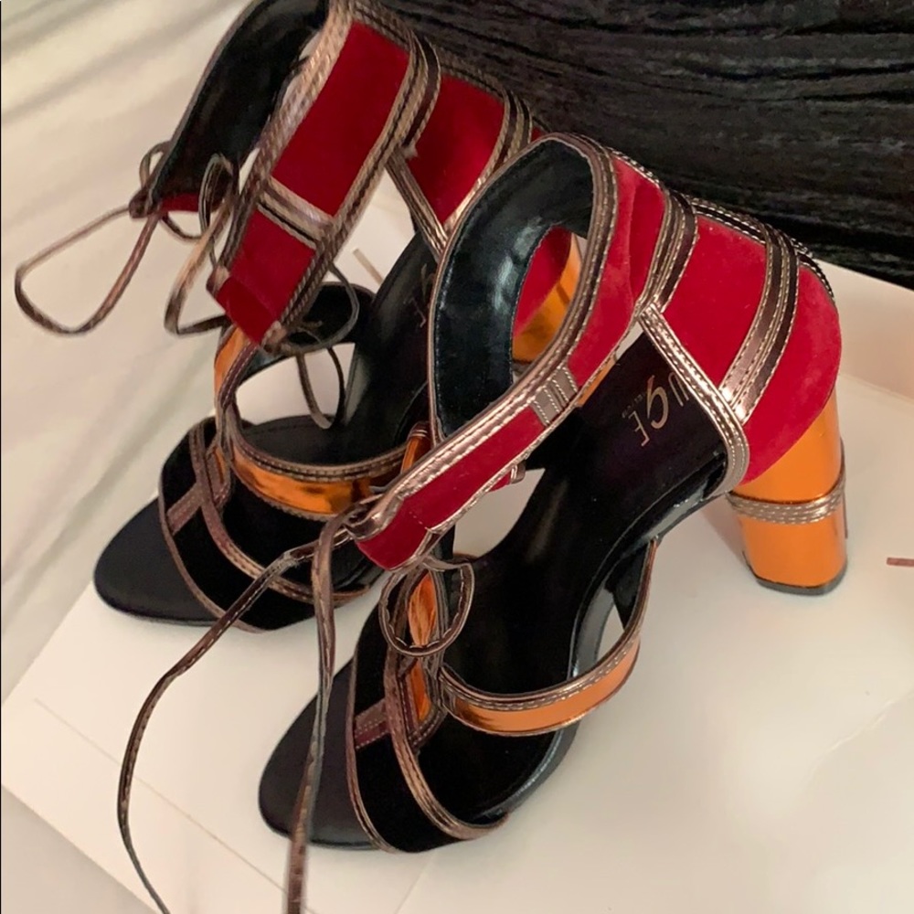 Strappy heels